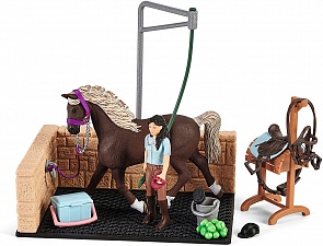 Набор Мойка для лошадей с Эмили и Луной (Schleich, 42438) Набор Мойка для лошадей с Эмили и Луной (Schleich, 42438)